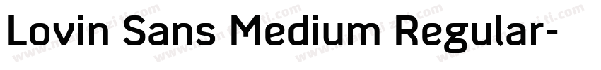 Lovin Sans Medium Regular字体转换